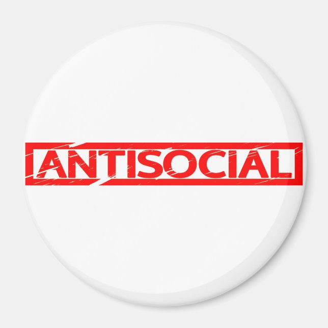 Antisocial Frimärke Magnet (Framsidan)