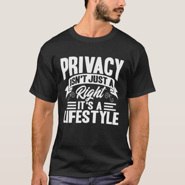 Antisocial Privacy Isn t Just A Right Introvert T Shirt (Framsida)