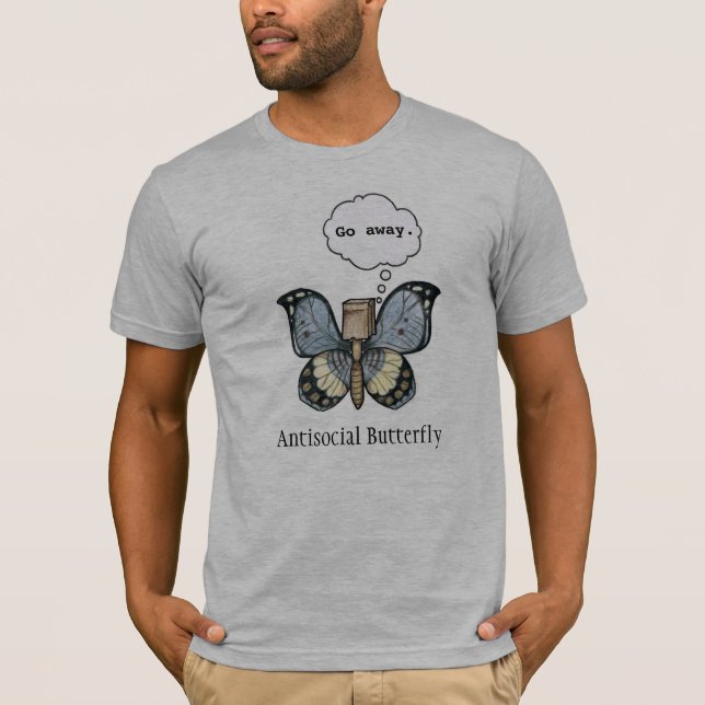 AntisocialButterfly skjorta Tee Shirt (Framsida)