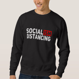 Antisocialism Politisk Rolig Meme Socialism Dist Lång Ärmad Tröja