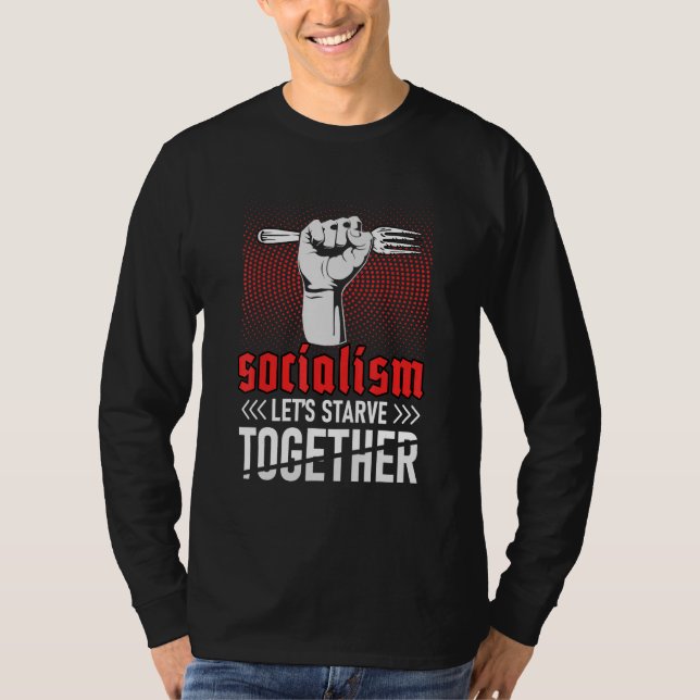 Antisocialismen kan växa samman t shirt (Framsida)