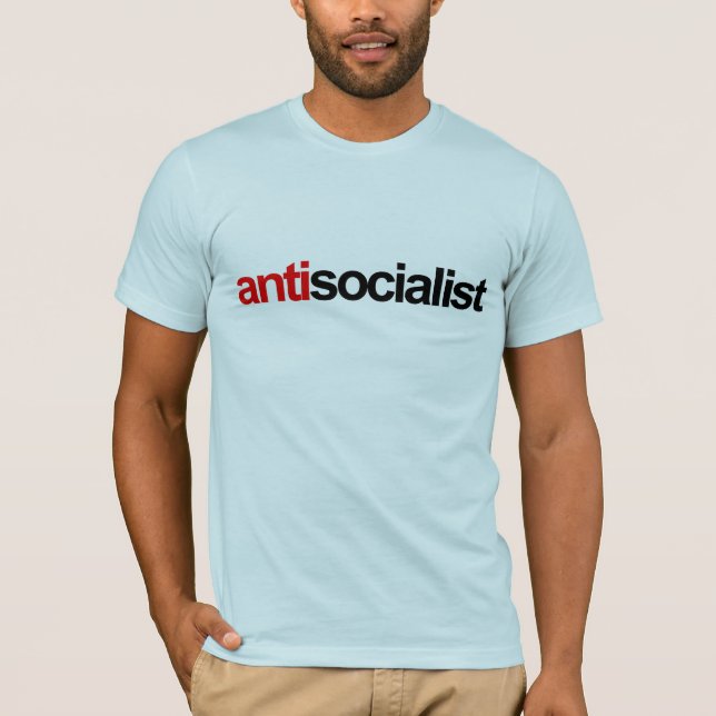 antisocialist t shirt (Framsida)