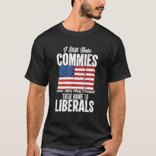 Antisocialistisk kommunistisk Pro America Patrioti T Shirt