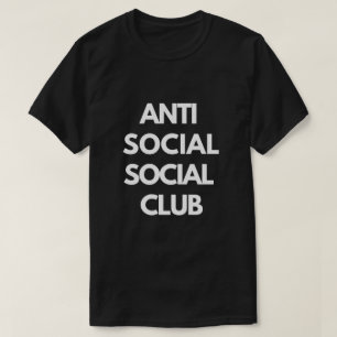Antisocialt socialt klubb t shirt