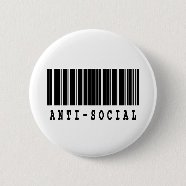 antisocialt streckkodsdesign knapp (Framsida)