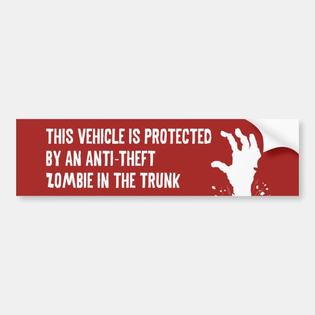 AntistöldZombie Bildekal (Framsidan)