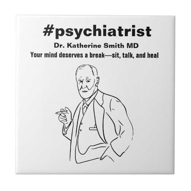 antistress Freud Psychiatry Therapy Clinic Health Kakelplatta (Framsidan)