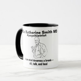 ANTISTRESS Freud Psychiatry Therapy Clinic Health Mugg