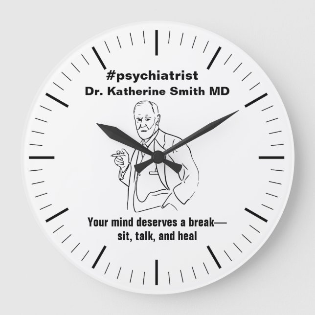 antistress Freud Psychiatry Therapy Clinic Health Stor Klocka (Framsida)