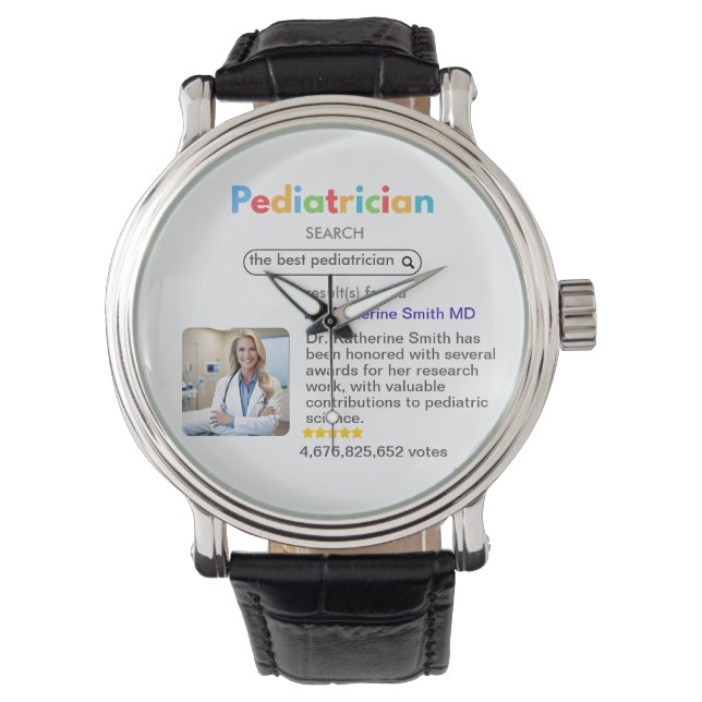 Antistress pediatrician result Google search votes Armbandsur (Framsida)