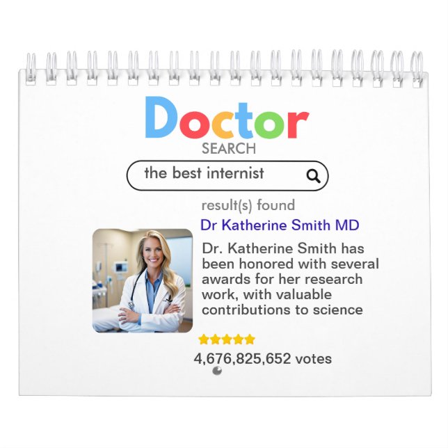 antistress PHYSICIAN DOCTOR google search votes  Kalender (Omslag)