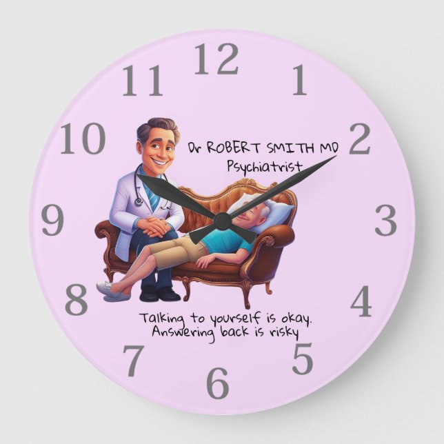 antistress psychiatrist talking yourself therapy  stor klocka (Framsida)