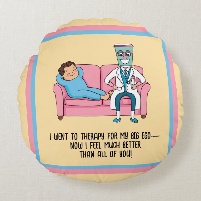 ANTISTRESS psychiatrist THERAPIST MENTAL HEALTH Rund Kudde (Framsidan)