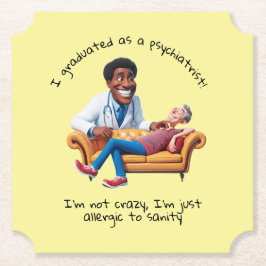 ANTISTRESS psychiatrist THERAPIST party therapy Underlägg Papper