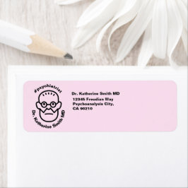 Antistress Psychoanalysis Sigmund Freud Clinic Returadress Etikett