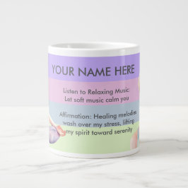 ANTISTRESS RELAX CALM GIRL YOGA CHAKRA JUMBO MUGG