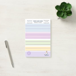 AntiStress Serene Meditation Yoga Chakras relax Post-it Block