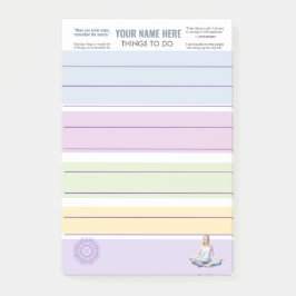 AntiStress Serene Meditation Yoga Chakras relax Post-it Block