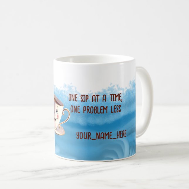 ANTISTRESS SIPPING SERENITY CALM HAPPINESS KAFFEMUGG (Framsida höger)