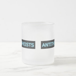Antitheist ateistmuggar frostad glasmugg
