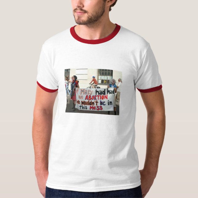 Antitheist ateistskjortor tee shirt (Framsida)
