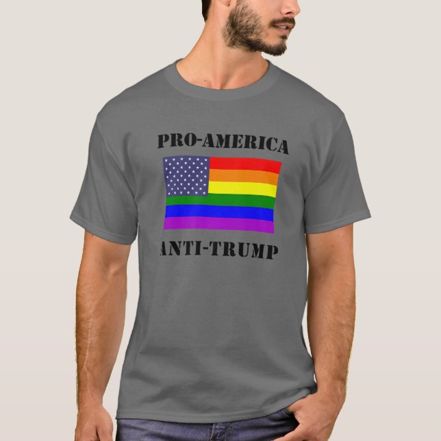 Antitrast för LGBTQ T Shirt (Framsida)