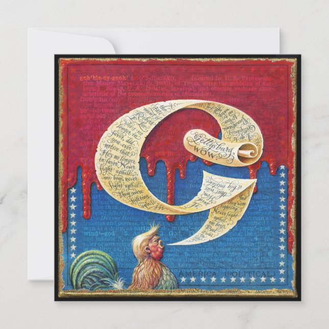 Antitrumkort, Gobbledygook Julkort (Framsida)