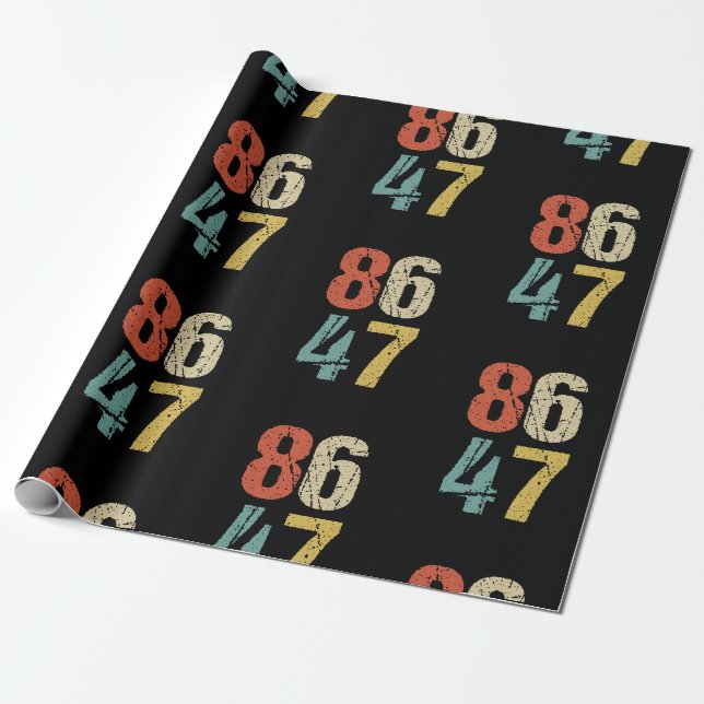 Antitrump - 86 47 I Presentpapper (Utrullad)