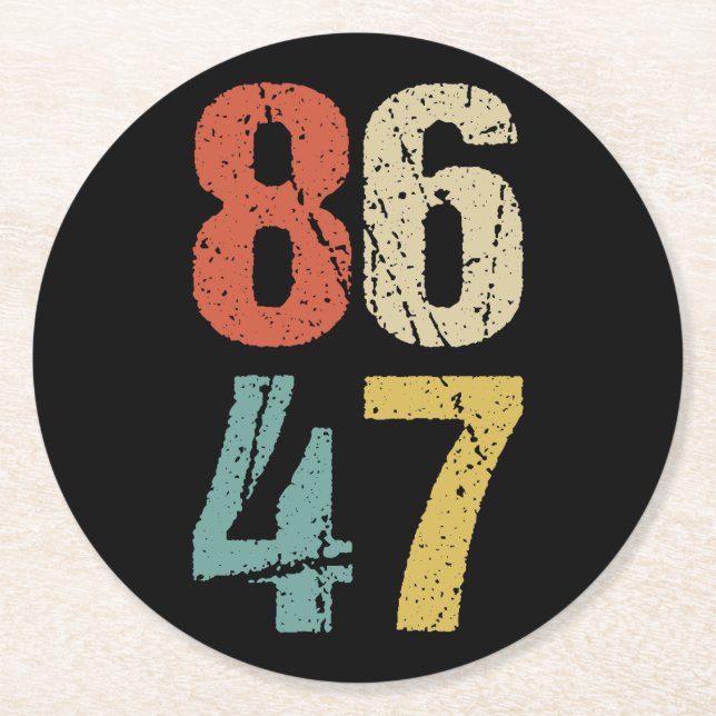 Antitrump - 86 47 I Underlägg Papper Rund (Framsidan)