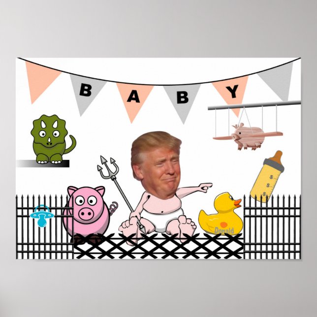 Antitrump/Baby. Poster (Framsidan)