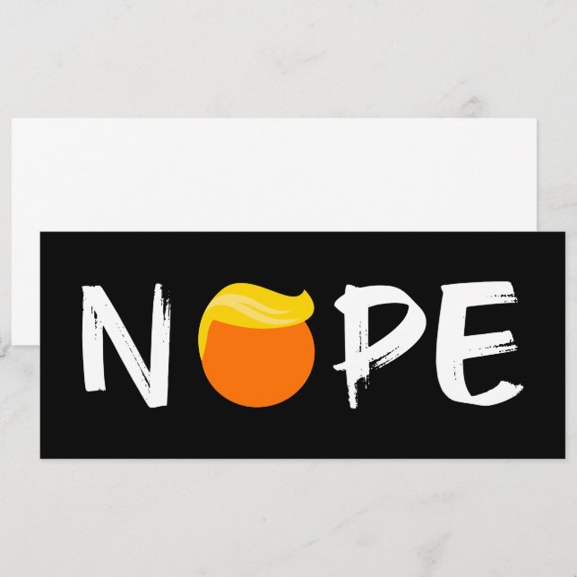 Antitrump - Nope Edition II Inbjudningar (Fram/baksida)