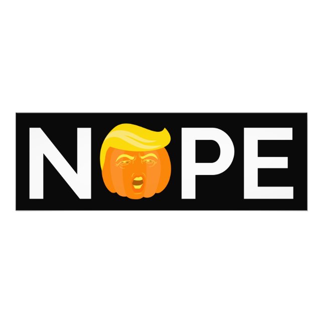 Antitrump - Nope Halloween Edition I Fototryck (Framsidan)