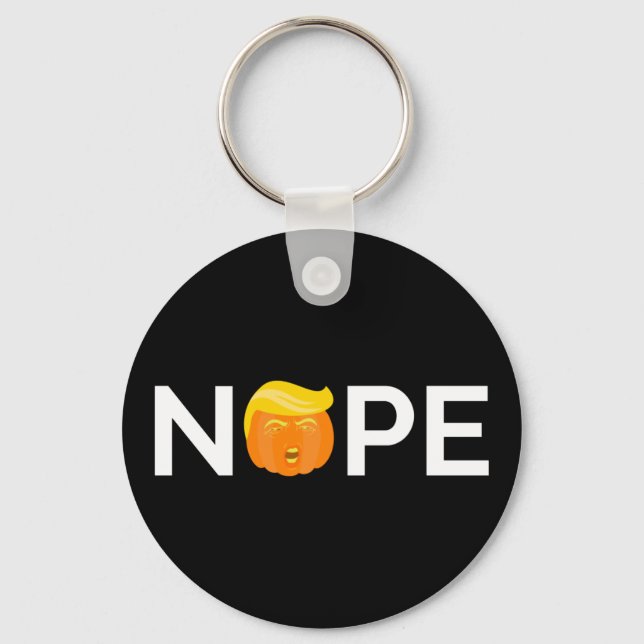 Antitrump - Nope Halloween Edition I Nyckelring (Framsida)