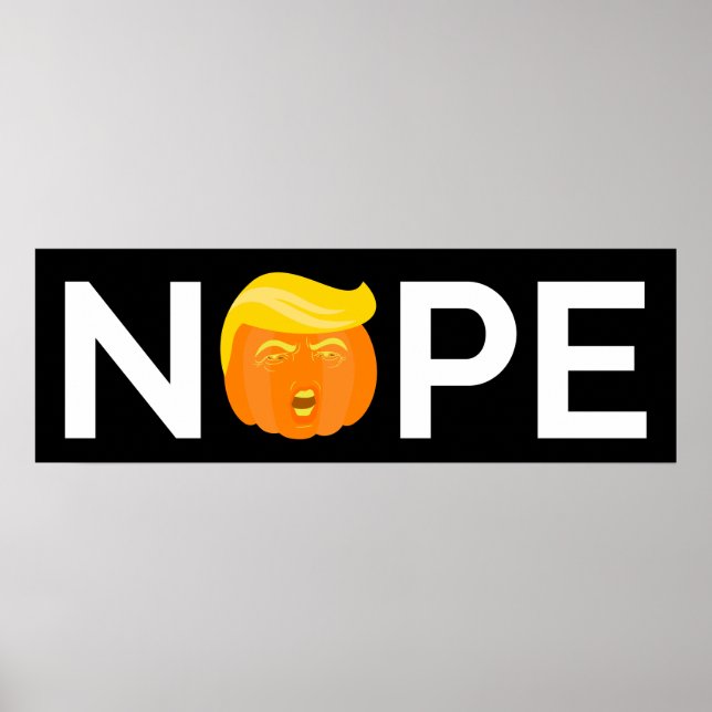 Antitrump - Nope Halloween Edition I Poster (Framsidan)