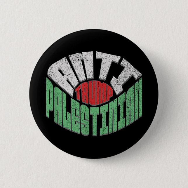 Antitrump Palestina-amerikan  Knapp (Framsida)