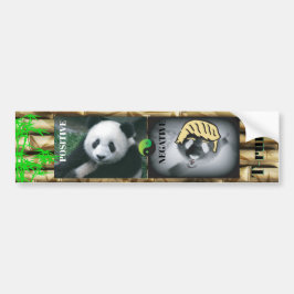 Antitrump/panda. Bildekal