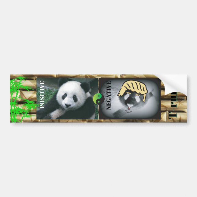Antitrump/panda. Bildekal (Framsidan)