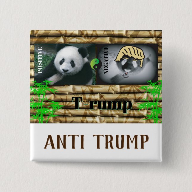 Antitrump/panda. Knapp (Framsida)