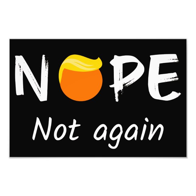 Antitrump - påve, inte igen Halloween Edition II Fototryck (Framsidan)