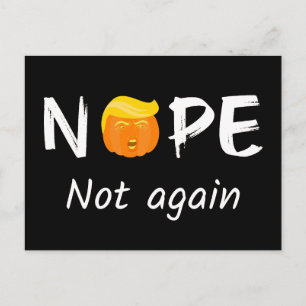 Antitrump - påve, inte igen Halloween Edition II Vykort
