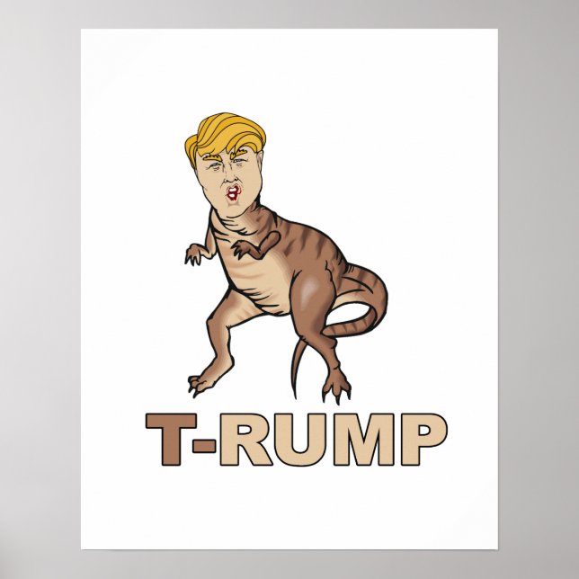 Antitrump - T-RUMP - Trump - Poster (Framsidan)