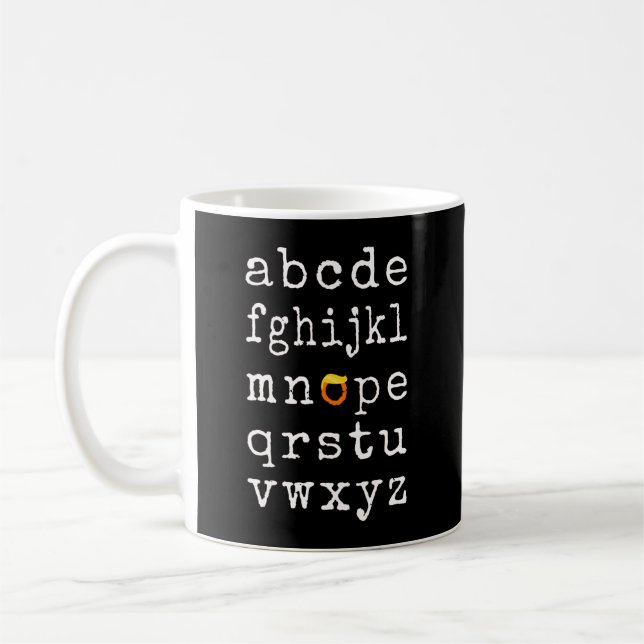 Antitrumpalfabet - Nope V Kaffemugg (Vänster)