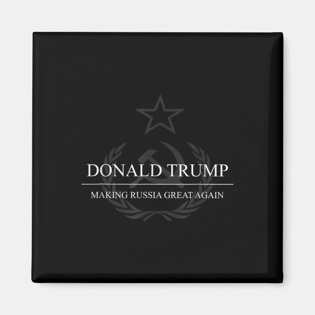 Antitrumpen Skapar Ryssland Underbart igen lustigt Magnet (Framsidan)