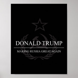 Antitrumpen Skapar Ryssland Underbart igen lustigt Poster