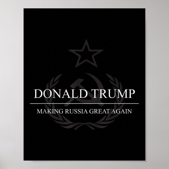 Antitrumpen Skapar Ryssland Underbart igen lustigt Poster (Framsidan)
