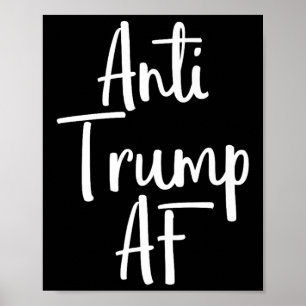 Antitrumpens AF-skiffermotstånd 45 Impeach Protest Poster