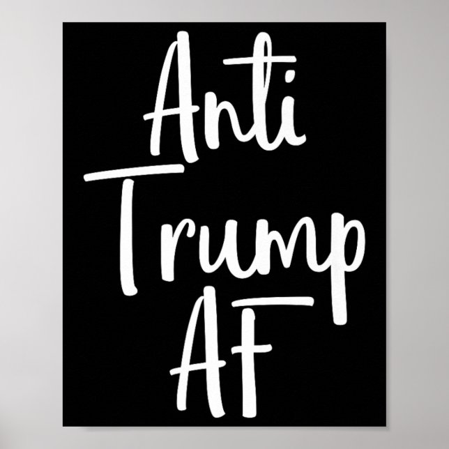 Antitrumpens AF-skiffermotstånd 45 Impeach Protest Poster (Framsidan)