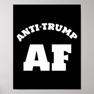 Antitrumpens AF-skiffermotstånd 45 Impeach Protest Poster