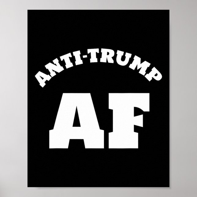 Antitrumpens AF-skiffermotstånd 45 Impeach Protest Poster (Framsidan)