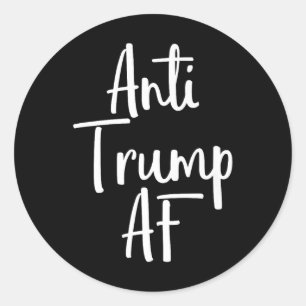 Antitrumpens AF-skiffermotstånd 45 Impeach Protest Runt Klistermärke